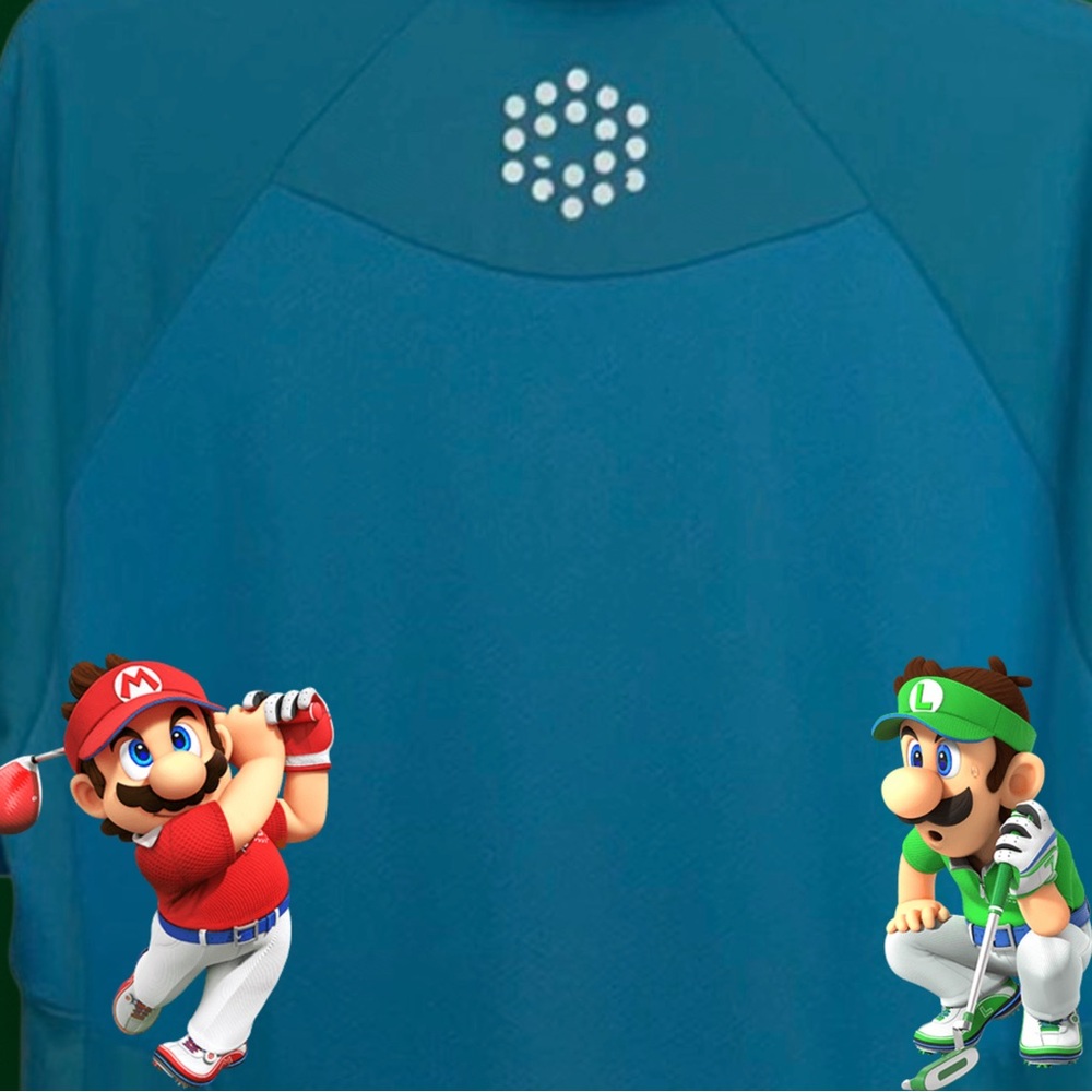 Ricky Fowler's Puma Golf Pro Tour Edition Men's Teal Polo Shirt L (RARE!) - Picture 2 of 8